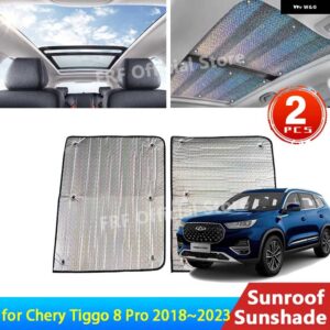 CHERY TIGGO 8 PRO 2021-23 PLUS 2018-20 サンルーフサンシェード ルーフ日焼け止め断熱 フロントガラス - Chery Tiggo 8