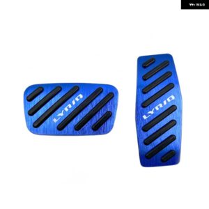 キャデラック LYRIQ 2022 2023 フットペダル ガスアクセル ブレーキ ステンレスノンスリップドリルなしペダル パッド - 3 pcs4