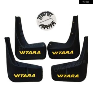 スズキ 4個 VITARA 2015 2022 2016 LY エスクード マッドガード フェンダーマッドフラップ ガードスプラッシュ マッドガー - yellow logo
