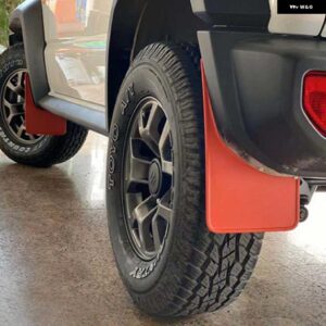 スズキ マッドフラップ ジムニー シエラ 2019 2022 JB64W JB74W マッドガード スプラッシュガード マッドフラップ フロント - Red