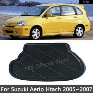 スズキ トランクマット リアナ 2007 エリオバレーノセダン HTACH 2005 2006 カーフロアトレイ 防水 ライナーカーゴブーツ - hatch