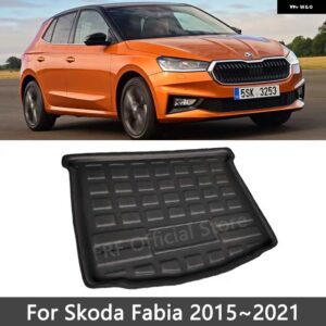 自動シュコダファビア MK2 5J 2008 2021 2018 2016 2015 2012 2011 カートランクマット床トレイ 防水 カーゴブーツ - 15-21
