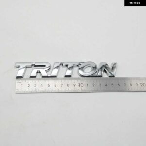 3D ロゴ エンブレム トリトン カーパーツ リア トランク バッジ ステッカー - Silver