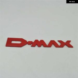 DMAX ロゴエンブレム リアトランクテール蓋バッジ ステッカー D-MAX ピックアップ 2011-2019 - red