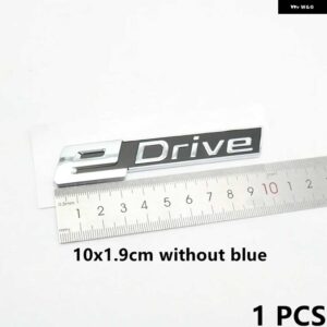 EDRIVE I レタリング ステッカー フェンダー リア バッジ ロゴ エンブレム 7 X1 X3 X6 X7 I8 I3 I5 E ドライブ X5 40E ハイブリッド - 10x1.9 without blue