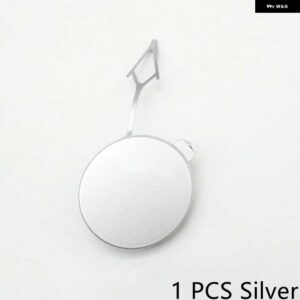 VW ジェッタ 2017 2018 2019 フロントバンパー トレーラー牽引フックカバー トラクションキャップ - 1 PCS Silver