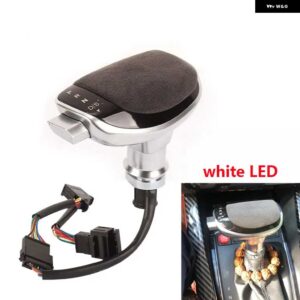 VW パサート B7 /B8 ゴルフ 6 /7 MQB ティグアン シュコダ オクタビア イエティ スーパーブ DSG 自動ギアシフト ノブ レバー シフター ヘッド LED ライト - wool white LED