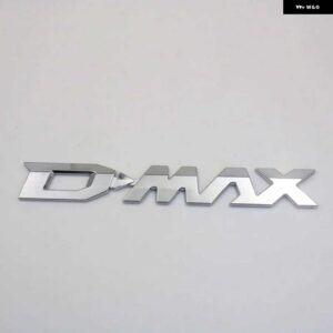 DMAX D-MAX D MAX D.MAX DDI エンブレム プラスチック 自動車リアトランクナンバー文字ロゴバッジ デカール ステッカー - Chrome Silver Dmax