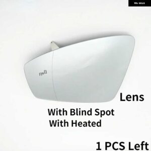 バックミラー カバー ガラスレンズ死角ハザード インジケータ ランプウイングフレームアンダーキャップ VW ティグアン 2016 2017-2023 - 1 LH With Blind Spot