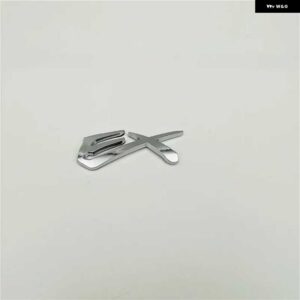 パジェロ モンテロ ランサー アウトランダー GLS GLX EX V6 エンブレム ロゴ リア ステッカー ドアサイド フェンダー マーク サイン - EX silver