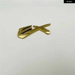 パジェロ モンテロ ランサー アウトランダー GLS GLX EX V6 エンブレム ロゴ リア ステッカー ドアサイド フェンダー マーク サイン - EX gold