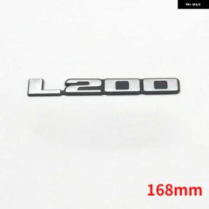 サイドフェンダー ステッカー リアトランクテールゲート ロゴエンブレム銘板トリトン L200 L300 - L200 168mmX22mm