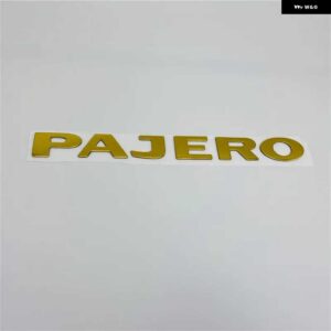 3色 パジェロ エンブレムリアトランクテールゲート ロゴ銘板 ステッカー 22CM - Gold