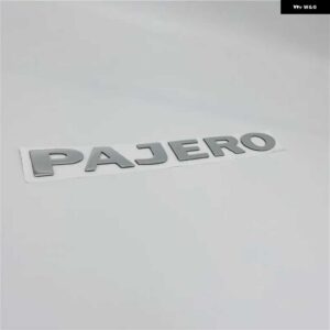 3色 パジェロ エンブレムリアトランクテールゲート ロゴ銘板 ステッカー 22CM - Silver