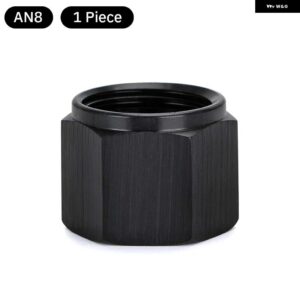 AN6 AN8 AN10 アダプタ メスフレアエンドキャッププラグ チューブナット六角頭ポートブランキングプラグ キャップロックホース コネクタ継手 - AN8