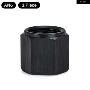 AN6 AN8 AN10 アダプタ メスフレアエンドキャッププラグ チューブナット六角頭ポートブランキングプラグ キャップロックホース コネクタ継手 - AN6