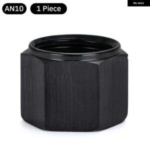 AN6 AN8 AN10 アダプタ メスフレアエンドキャッププラグ チューブナット六角頭ポートブランキングプラグ キャップロックホース コネクタ継手 - AN10