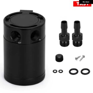 M16*1.5 インレット アウトレット 2 ポート コンパクト バッフル付きオイルキャッチ缶タンク JR-TK91 - type2
