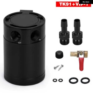M16*1.5 インレット アウトレット 2 ポート コンパクト バッフル付きオイルキャッチ缶タンク JR-TK91 - TYPE2 Drain Valve