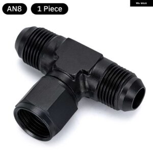 アルミ フレアティー継手 AN6 AN8 AN10 雌雄ティーオン側ねじ継手 アダプタ 黒 1 PC - AN8