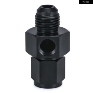 AN -6 AN6 オス - メス 1/8インチ NPT ゲージ/センサー 側ポート アダプタ ー ブラックブルー JR-SL9192-06 - black