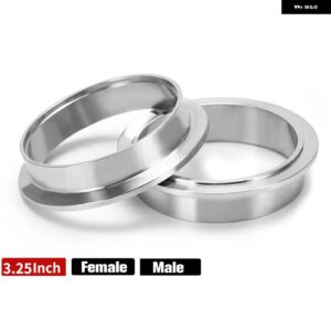 2.0インチ 2.25インチ 2.5インチ 2.75インチ 3.0インチ 3.25インチ 3.5インチ 3.75インチ 4インチ ステンレス 304 Vバンドフランジ - 3.25 femle and male
