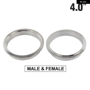 2.0インチ 2.25インチ 2.5インチ 2.75インチ 3.0インチ 3.25インチ 3.5インチ 3.75インチ 4インチ ステンレス 304 Vバンドフランジ - 4.0 femle and male