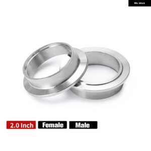 2.0インチ 2.25インチ 2.5インチ 2.75インチ 3.0インチ 3.25インチ 3.5インチ 3.75インチ 4インチ ステンレス 304 Vバンドフランジ - 2.0 femle and male