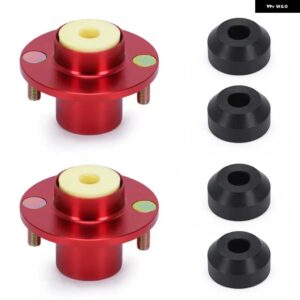 2ピース ショックトップハット 92-00 シビック デルソルインテグラコイル オーバーショックトップマウント ハットストラットタワー JR-STH81 - Red