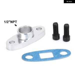 ターボオイルリターン/ドレンフランジ アダプタ ーメスオス AN4 AN10 1/2NPT T25 T28 T30T3/T4 GT28-GT55 1JZ 2JZ GTE - OFG32