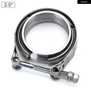 V バンド排気クランプ 2.5インチ 3インチ 63MM 76MM 排気オスとメスフランジ VBAND クランプ V バンドマフラー クランプ - 2.5