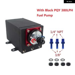 シングル燃料ポンプ サージタンク オイルキャッチ缶 044 燃料ポンプ 380 LPH ブラック PQY 燃料ポンプ さまざまな付き - NPT Black fuel pump