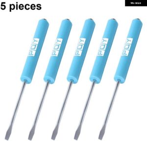 5個 多機能磁気絶縁セキュリティ リペア ハンドツールマイナス/プラスドライバーメンテナンス - Slotted head lb