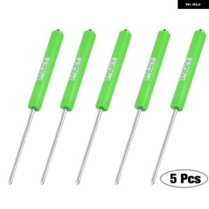5個 多機能磁気絶縁セキュリティ リペア ハンドツールマイナス/プラスドライバーメンテナンス - Phillips head green