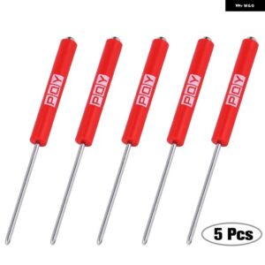 5個 多機能磁気絶縁セキュリティ リペア ハンドツールマイナス/プラスドライバーメンテナンス - Phillips head red