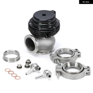 MVR 38MM V バンドアウターウエストゲート キット 24PSI ターボウエストゲート V バンドフランジ 付きロゴなし JR5831 - black