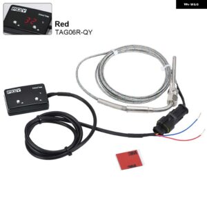 排気温度計排気ガスメーター デジタルセンサー EXT 温度計ターボ 4WD ハイラックス パトロール EGT - Red