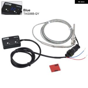 排気温度計排気ガスメーター デジタルセンサー EXT 温度計ターボ 4WD ハイラックス パトロール EGT - Blue