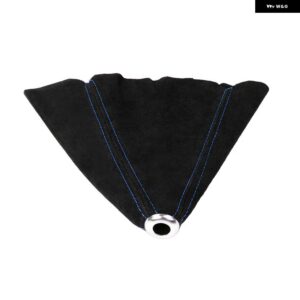 スエードレザー レッド/ブルーステッチ シフトノブ シフター ブーツ カバー MT/AT JR-SBC11 - BLUE Stitch