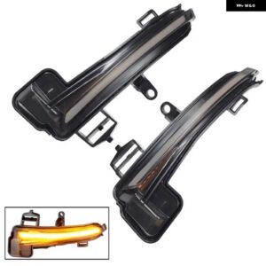 LED ダイナミック サイドウイングマーカーウィンカー ライト流れる水ウインカーシュコダスーパーブ A7 B8 MK3 III TYP 3V 2016-19 - Yellow