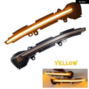 セアト レオン III MK3 5F ST FR クプラ イビサ MK5 V KJ1 アロナ KJ7 ダイナミック LED ウインカー ライト サイド ウイング ミラー インジケータ ー - Yellow