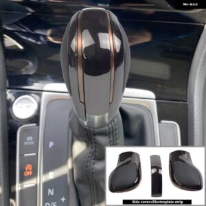 ギアシフトノブ レバーシフターヘッド自動カースタイリング VW ゴルフ 6 7 R GTI パサート B7 B8 CC R20 ジェッタ MK6 GLI クローム/マット - GL-C-E