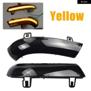 VW ゴルフ 5 GTI ジェッタ MK5 パサート B5.5 B6 シャラン LED ダイナミック ウインカー ライト フラッシャー 流水ウインカー フラッシュライト - Yellow