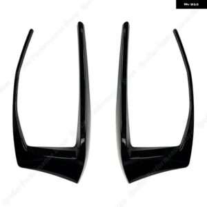 リアバンパー スプリッター カナード スポイラー 自動車外装パーツ VW ゴルフ 7 MK7 GTI R GTD R400 2012-15 ブラック - Bright Black Bottom