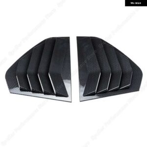 VW ゴルフ 8 MK8 サイドウィンドウ スポイラー スプリッター カバー トリム ルーバー TSI TDI GTI GTE GTD R R-LINE 車窓サンシェード 2020-2022 - Carbon Look
