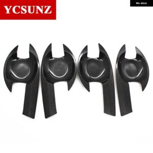 ABS ドアハンドル ボウルインサートカバー いすゞ DMAX D-MAX 2012-19 ピックアップ トラック - new carbon fiber
