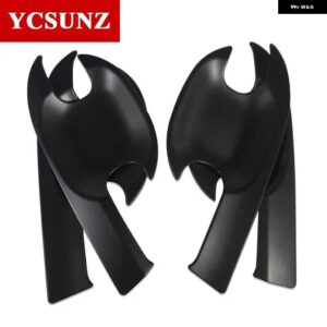 ABS クロームブラック ドアハンドル ボウルカバー いすゞ MUX MU-X 2021 2022 車外装 - black