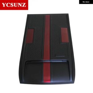 ABS 黒赤 ボンネット フードスクープカバー いすゞ D-MAX DMAX 2016-19 ダブルキャビンカー - black and red