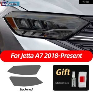 スモークブラック TPU ステッカー ヘッドライト フィルム VW ゴルフ 7 8 シロッコティグアン パサート B8 トゥアレグ CR CC アルテオンビートル - Jetta A7 18-On