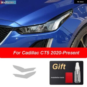 フロントライト クリア ステッカー ヘッドライト フィルム キャデラック XT4 XT5 XT6 CT4 CT5 CT6 XTS ATS エスカレード - CT5